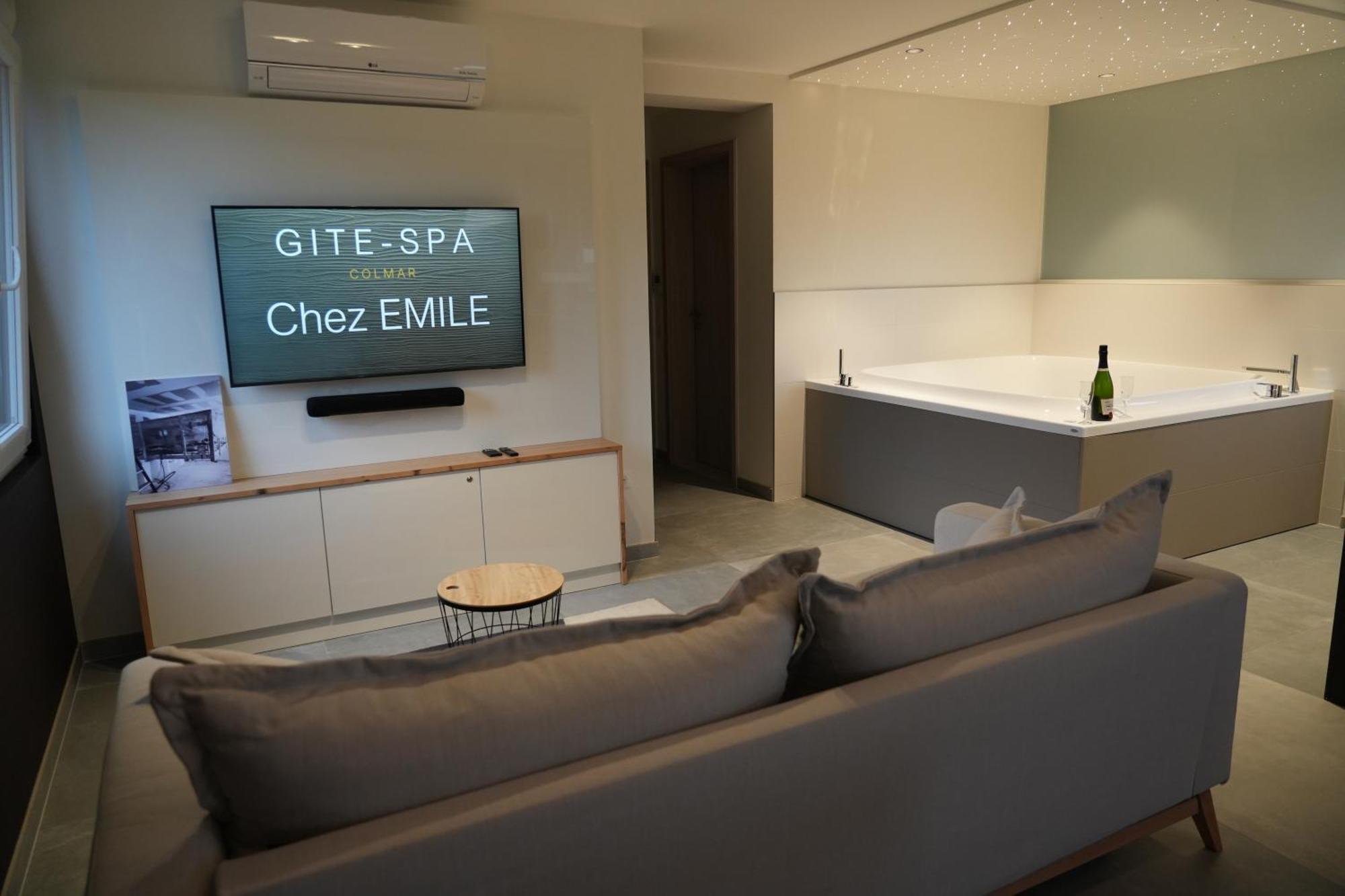 Gite Spa L'Atelier Emile - Spa Privatif - 5 Min Colmar Sainte-Croix-en-Plaine Quarto foto