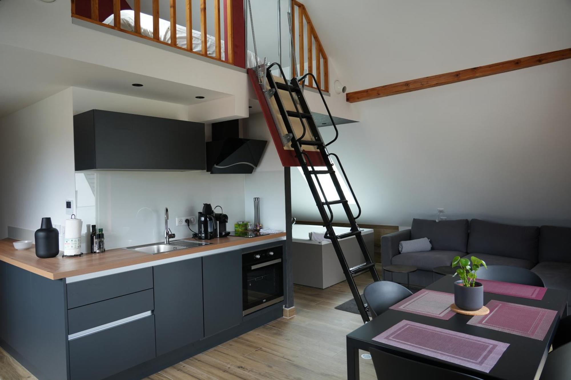 Gite Spa L'Atelier Emile - Spa Privatif - 5 Min Colmar Sainte-Croix-en-Plaine Quarto foto